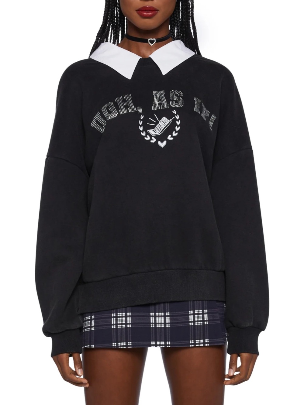 Dolls Kill x Clueless I’ll Call You Rhinestone Sweatshirt